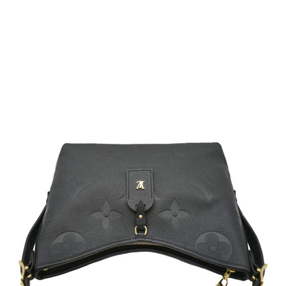 LOUIS VUITTON Carryall PM  Monogram Empreinte Leather Shoulder Bag Black
