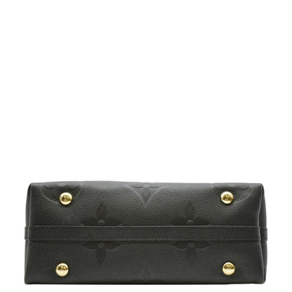 LOUIS VUITTON Carryall PM  Monogram Empreinte Leather Shoulder Bag Black