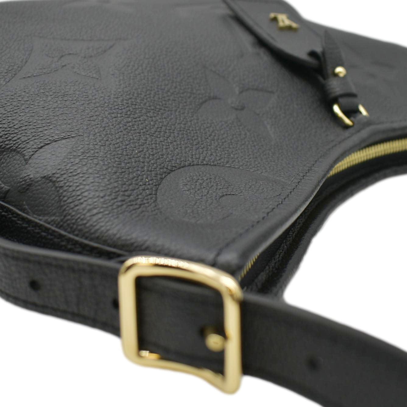 LOUIS VUITTON Carryall PM  Monogram Empreinte Leather Shoulder Bag Black