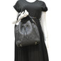 LOUIS VUITTON Muria Mahina Perforated Leather Shoulder Bag Black