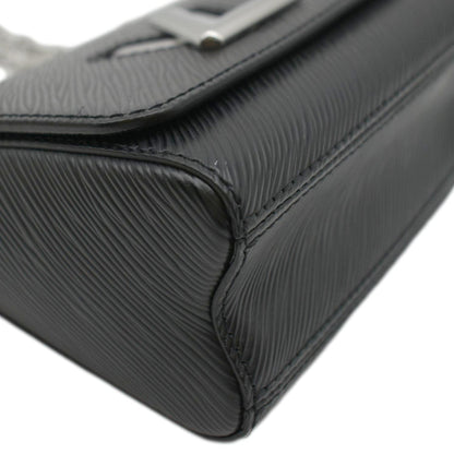 LOUIS VUITTON Mini LV Twist Epi Leather Shoulder Bag Black