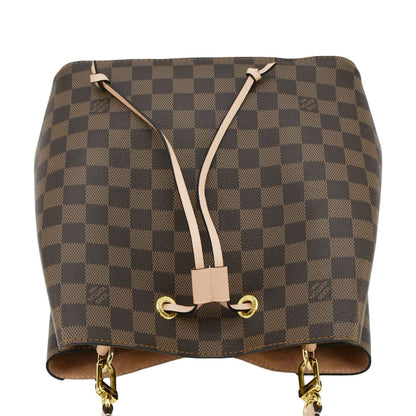 LOUIS VUITTON Neonoe MM Damier Ebene Shoulder Bag Brown