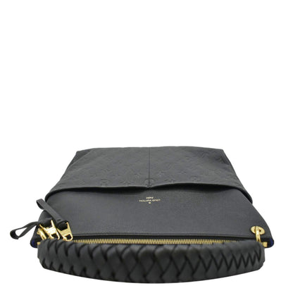 LOUIS VUITTON Maida Monogram Empreinte Leather Hobo Shoulder Bag Black