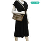 FENDI Houndstooth Baguette Zucca Wool Medium Shoulder Bag Olive