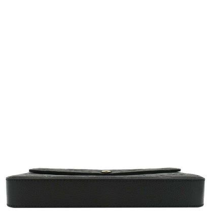 LOUIS VUITTON Felicie Monogram Empreinte Pochette Shoulder Bag Black