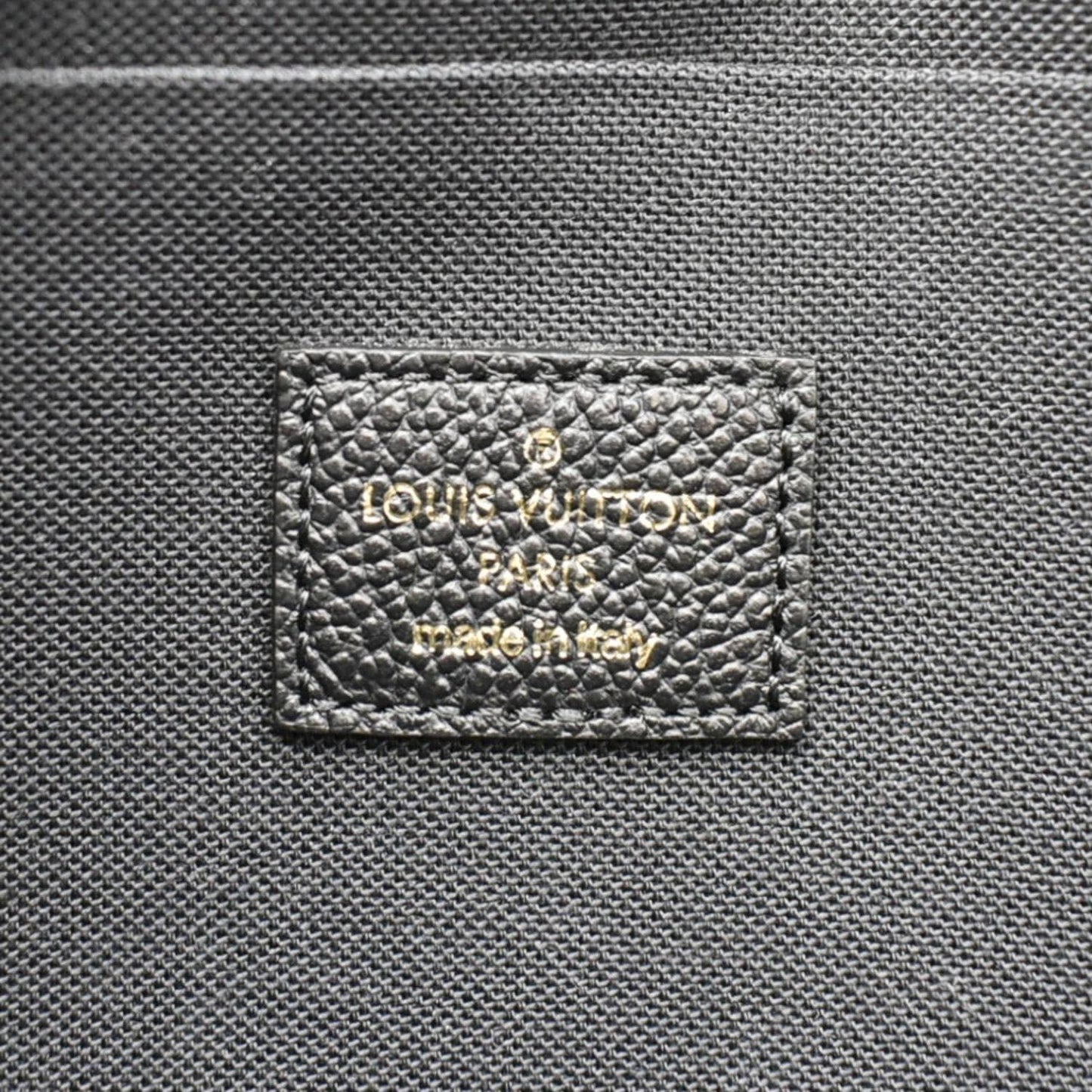LOUIS VUITTON Felicie Monogram Empreinte Pochette Shoulder Bag Black