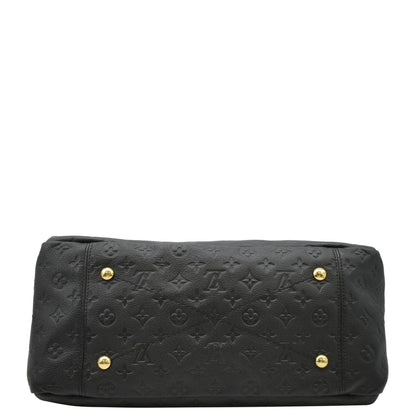 LOUIS VUITTON Artsy MM Monogram Empreinte Leather Shoulder Bag Noir Black
