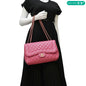 CHANEL Mademoiselle Chic Flap Medium Leather Shoulder Bag Pink