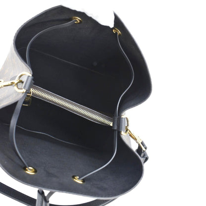 LOUIS VUITTON Neonoe MM Monogram Canvas Shoulder Bag Black
