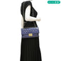 Chanel Envelope Lock 3 Small Quilted Patent Leather Shoulder Bag Blue