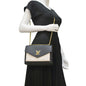 LOUIS VUITTON Mylockme Calf Leather Chain Shoulder Bag Creme