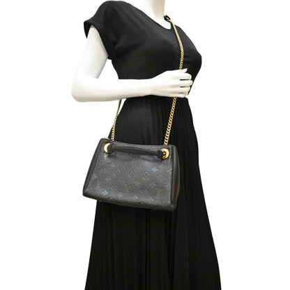 LOUIS VUITTON Surene BB  Empreinte Leather Shoulder Bag Black