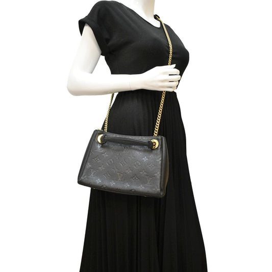 LOUIS VUITTON Surene BB  Empreinte Leather Shoulder Bag Black