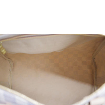 LOUIS VUITTON Speedy 30 Bandouliere Damier Azur Shoulder Bag White