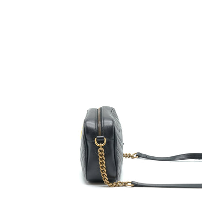 Gucci GG Marmont Matelasse Shoulder Bag Black
