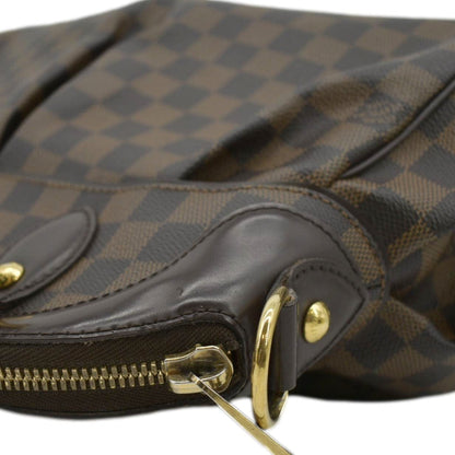 LOUIS VUITTON Trevi PM Damier Ebene Satchel Shoulder Bag Brown