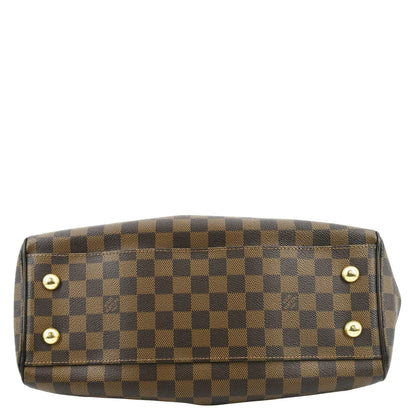 LOUIS VUITTON Trevi PM Damier Ebene Satchel Shoulder Bag Brown