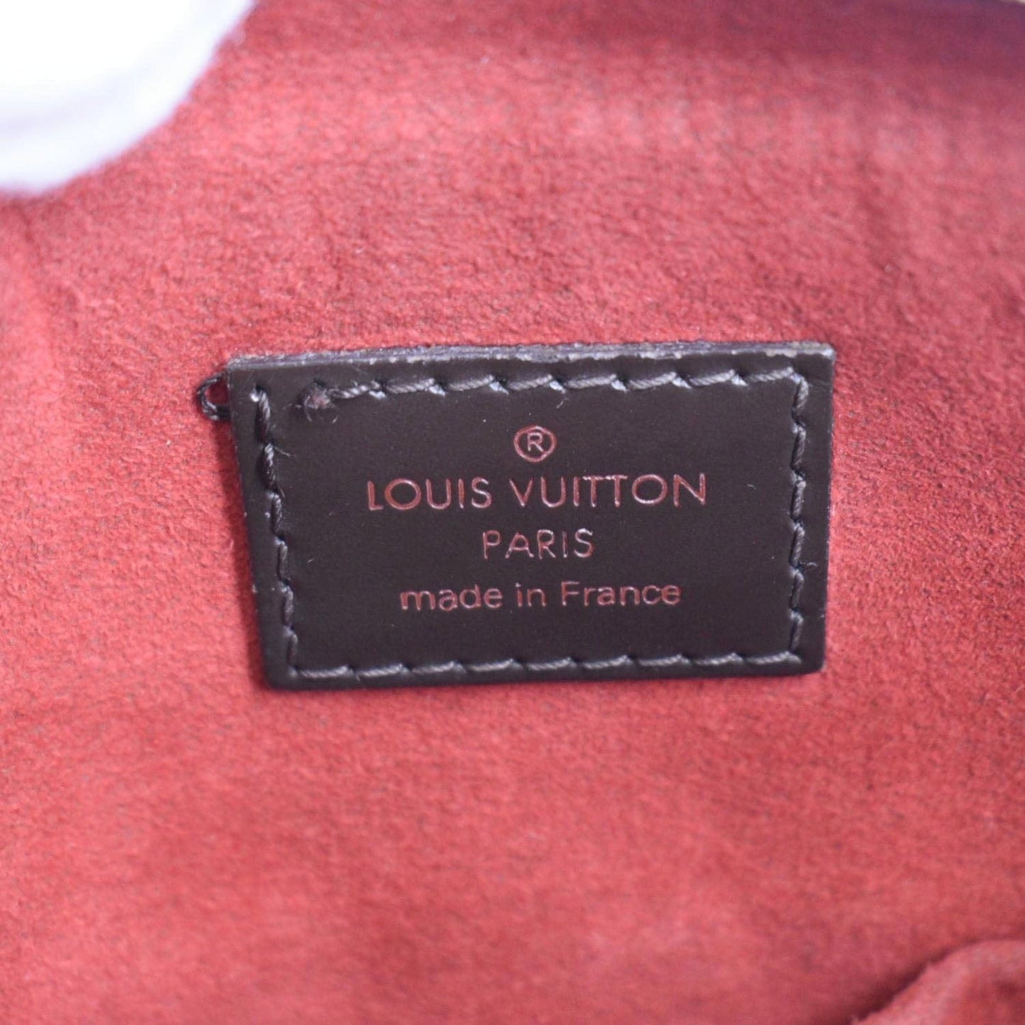 LOUIS VUITTON Trevi PM Damier Ebene Satchel Shoulder Bag Brown