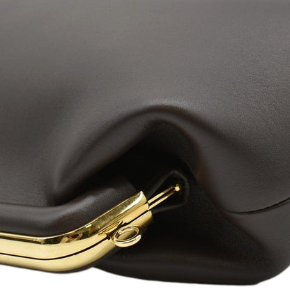 FENDI First Medium Leather Shoulder Bag Dark Brown