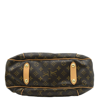 LOUIS VUITTON Galliera PM Monogram Canvas Shoulder Bag Brown
