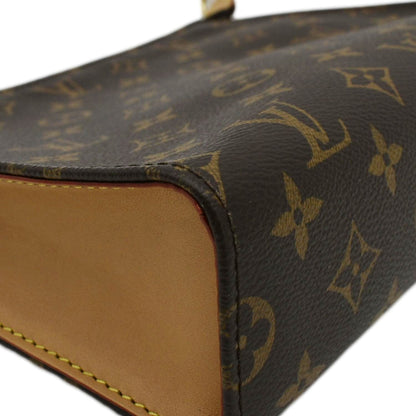 LOUIS VUITTON Toiletry Pouch On Chain Monogram Canvas Clutch Brown