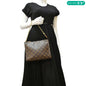 LOUIS VUITTON Toiletry Pouch On Chain Monogram Canvas Clutch Brown