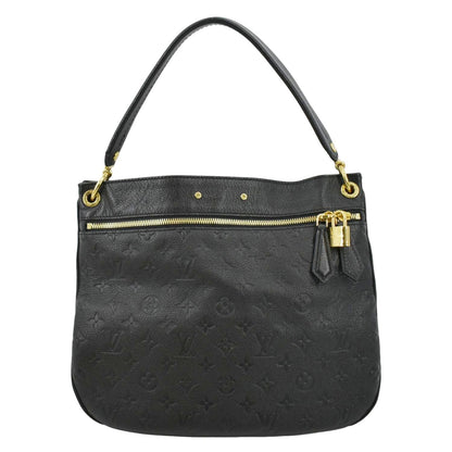 LOUIS VUITTON Spontini Empreinte Leather Shoulder Bag Black