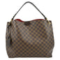LOUIS VUITTON Graceful MM Damier Ebene Shoulder Bag Brown