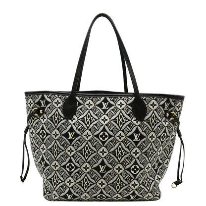 LOUIS VUITTON Since 1854 Neverfull MM Jacquard Shoulder Bag Black