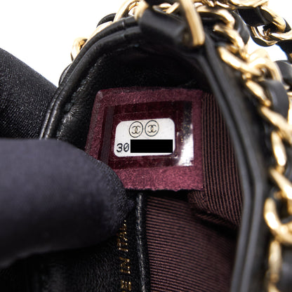Chanel Gold Clutch O Chain Phone Holder Crossbody Bag