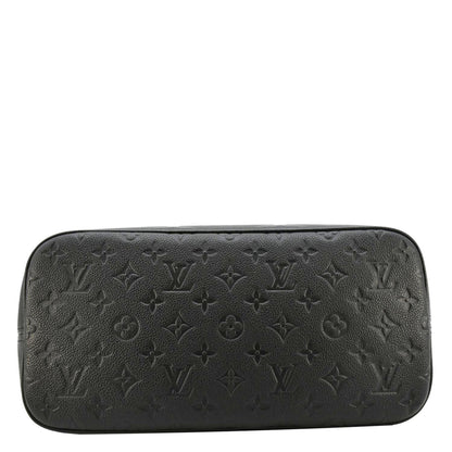 LOUIS VUITTON Neverfull MM Empreinte Leather Tote Shoulder Bag Black