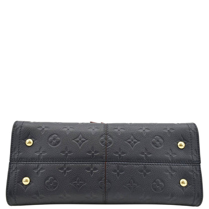 LOUIS VUITTON Sully PM Monogram Empreinte Leather Shoulder Bag Navy Blue