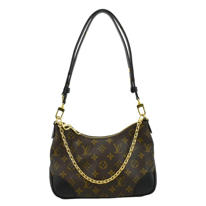 LOUIS VUITTON Boulogne NM Monogram Canvas Shoulder Bag Black