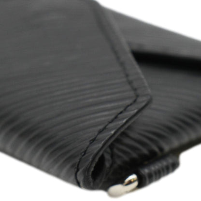 LOUIS VUITTON Kirigami Necklace Epi Leather Clutch Black