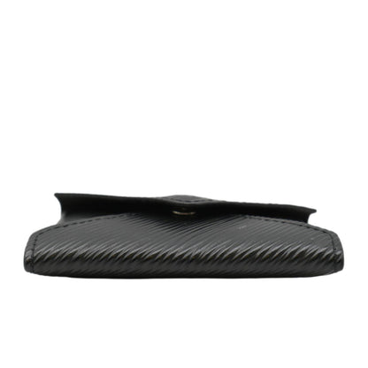 LOUIS VUITTON Kirigami Necklace Epi Leather Clutch Black