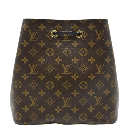 LOUIS VUITTON Neonoe Monogram Canvas Shoulder Bag Brown