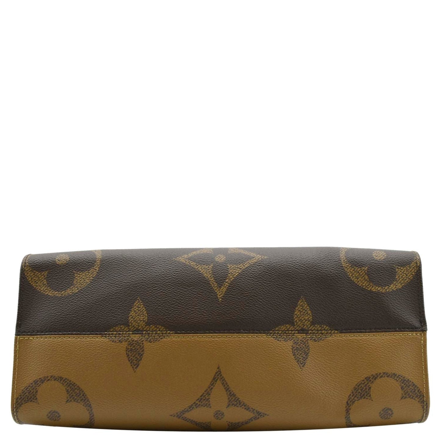 LOUIS VUITTON Onthego MM Giant Monogram Reverse Canvas Tote Bag Brown