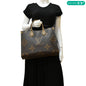 LOUIS VUITTON Onthego MM Giant Monogram Reverse Canvas Tote Bag Brown