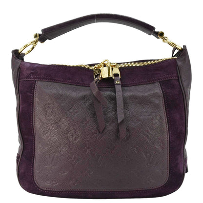 LOUIS VUITTON Audacieuse MM Empreinte Leather Shoulder Bag Terre