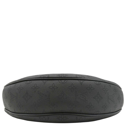 LOUIS VUITTON Baia MM Perforated Mahina Leather Shoulder Bag Black