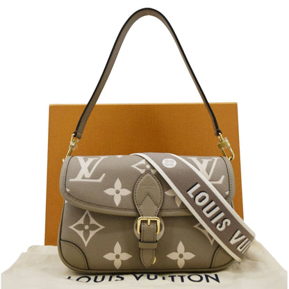 LOUIS VUITTON Diane Empreinte Monogram Leather Shoulder Bag Bicolor