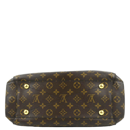 LOUIS VUITTON Montaigne MM Monogram Canvas Shoulder Bag Brown