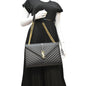 YVES SAINT LAURENT Large Envelope Leather Chain Shoulder Bag Black