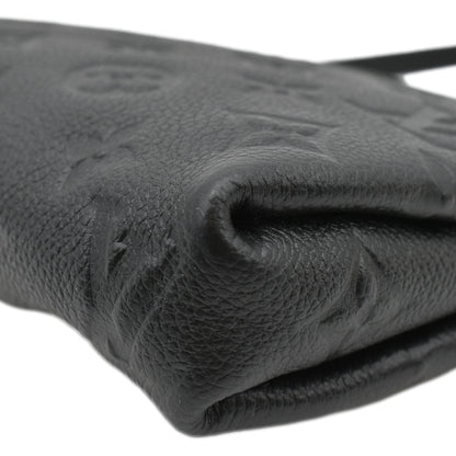 LOUIS VUITTON Pallas Monogram Empreinte Clutch Crossbody Bag Black