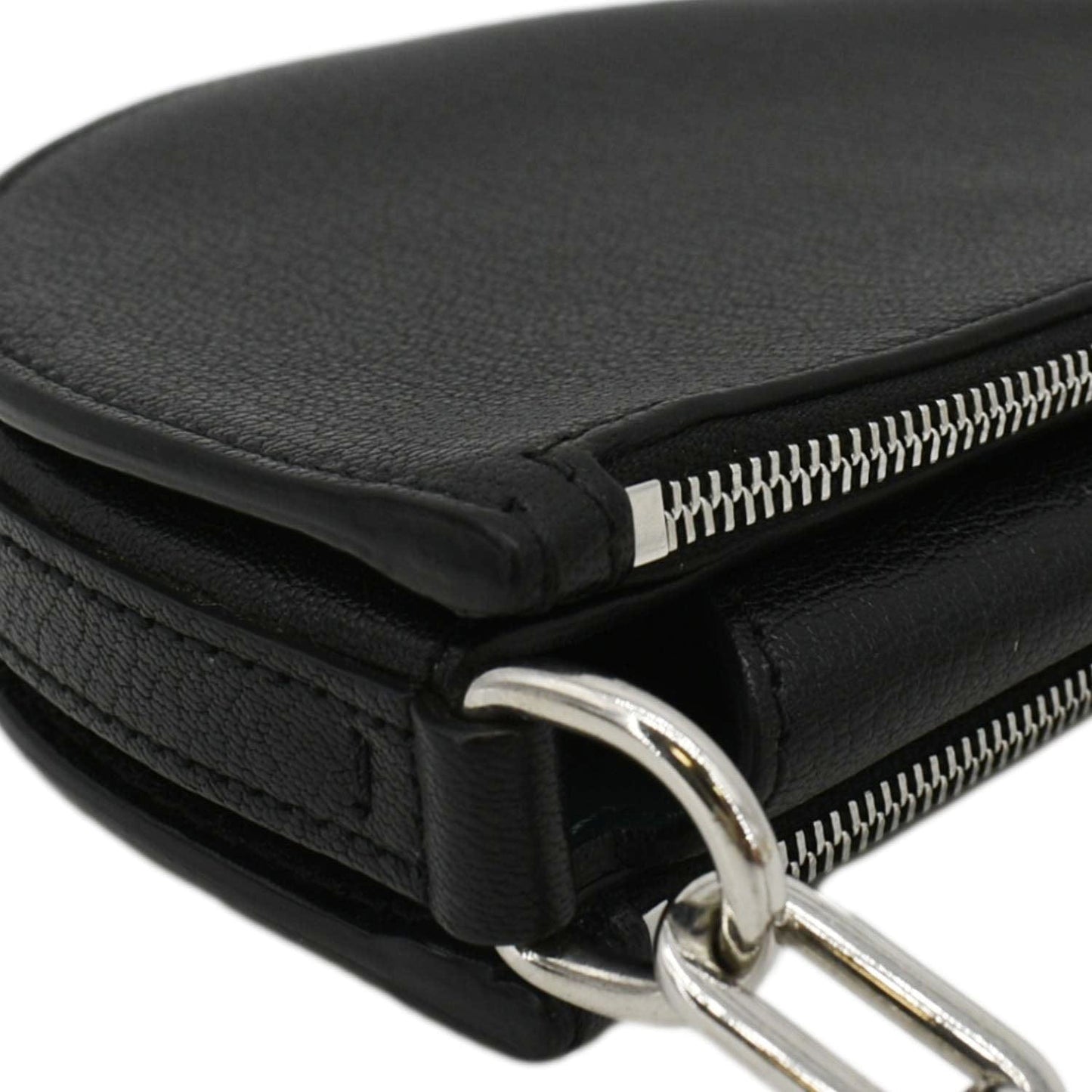 BURBERRY Pecan Small Leather Shoulder Bag Black