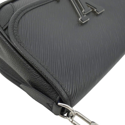 LOUIS VUITTON Buci Epi Grained Leather Shoulder Bag Black