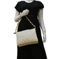 LOUIS VUITTON Coussin PM Monogram Embossed Shoulder Bag Creme