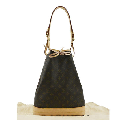 LOUIS VUITTON  Large Noe Monogram Canvas Shoulder Bag Brown