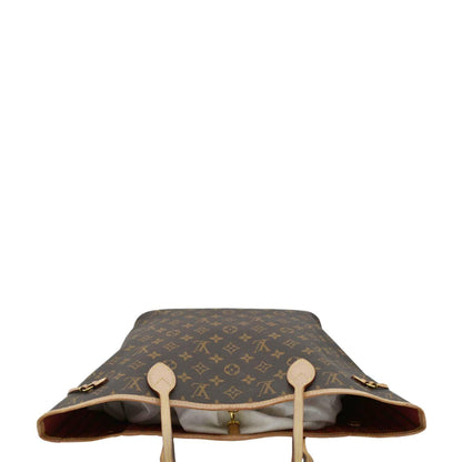 LOUIS VUITTON Neverfull MM Monogram Canvas Shoulder Bag Brown