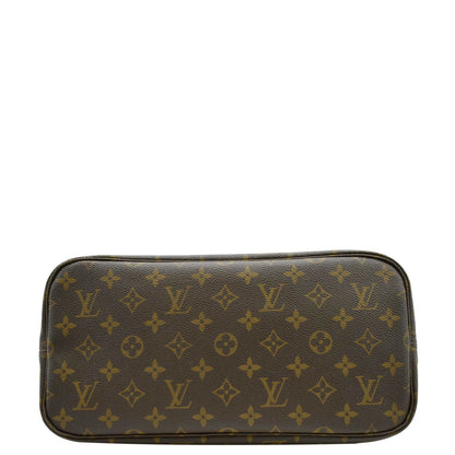 LOUIS VUITTON Neverfull MM Monogram Canvas Shoulder Bag Brown